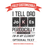 Thumbnail for Gifts for Dad, Personalized Tumbler for Dad Joke I Tell Dad Jokes Periodically Travel Mug Custom Name/Text Tumbler Father's Day Gift for Him