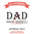 Sporty Daddy Tumbler Gift, Personalized Tumbler Dad Since Custom YEAR Drinking Tumbler, Water Bottle, Father's Day Gift for Daddy, Dad, Papa