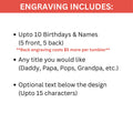 Father's Day DAD EST Custom Names and Dates for Children