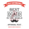 Personalized Best Dad In The World Beer Glasses