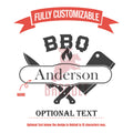 Custom BBQ Set for Dad: Personalized 5-Piece Grill Tool Set