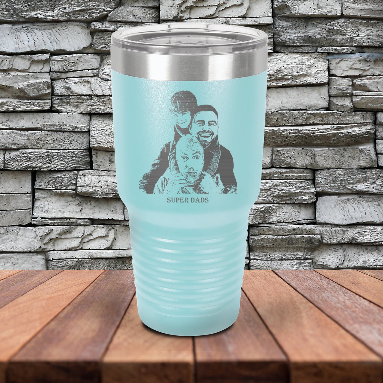 Photo Tumbler Custom 30oz Tumbler Dad Gifts, Family Portrait Tumbler, Personalized Picture on Tumbler Father's Day Gift, Photo Tumbler Gift