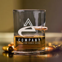 Thumbnail for Personalized Bullet Glass, Custom Text/ Image Gift for Men, Mancave Glassware Gift, Customized Logo 10oz Bullet Whiskey Glasses Gift for Him