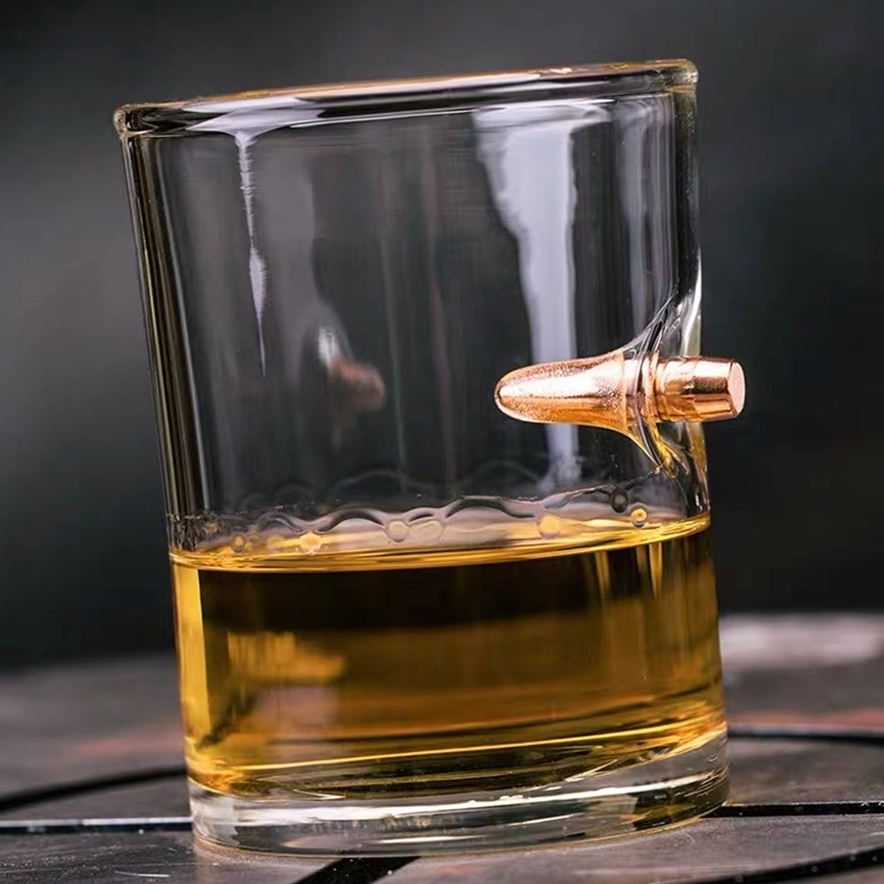 Custom 10 oz Bullet Whiskey Glass Gift for Cops
