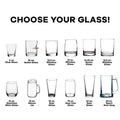 Custom Portrait Wedding Glass | Photo on Glass Drinkware