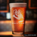 Personalized Photo on Glass Parents of the Bride Gift Drinkware