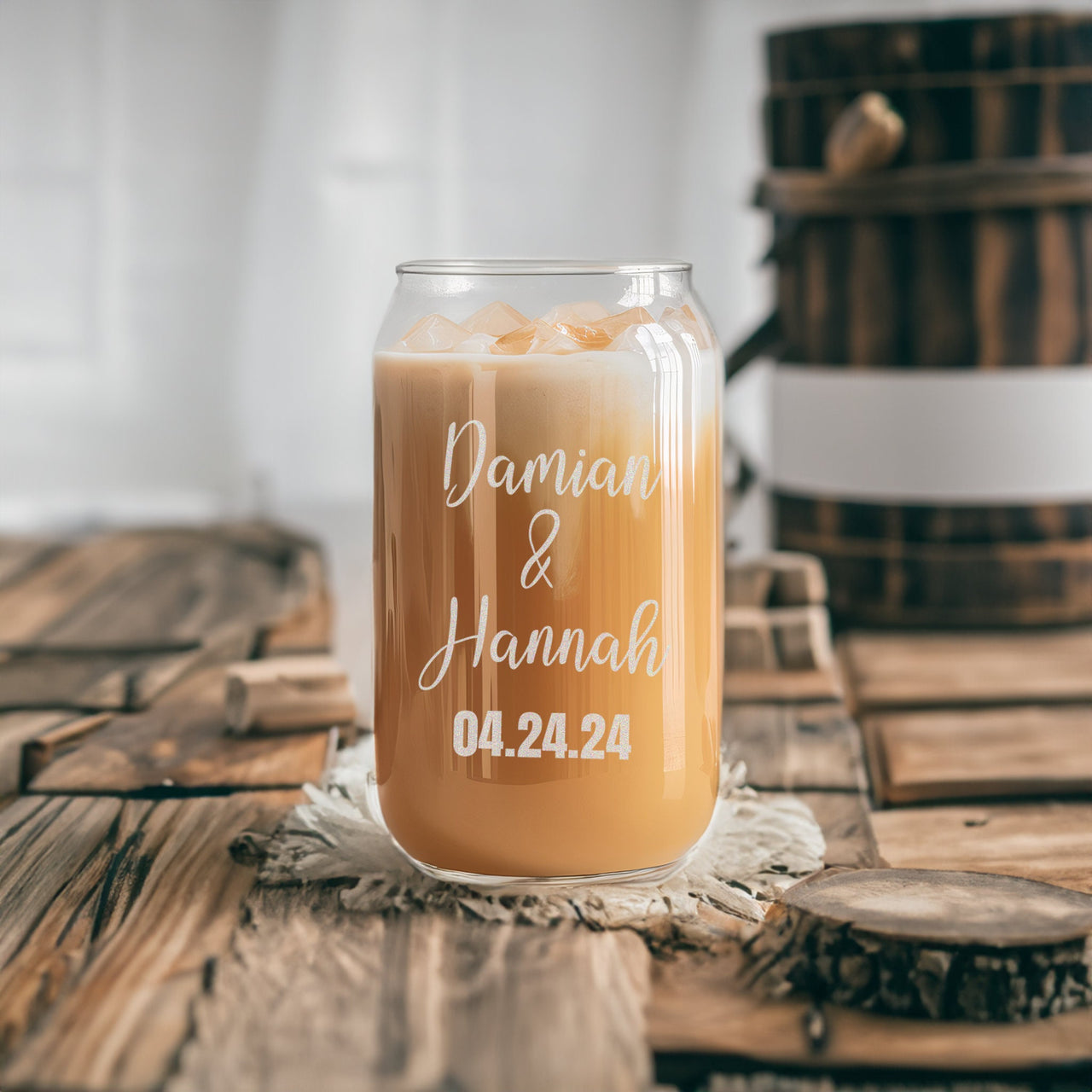 Custom 16oz Beer Can Glass - Ideal Gift for Beer Lovers and Coffee Enthusiasts. Add YOUR TEXT for a Unique Touch