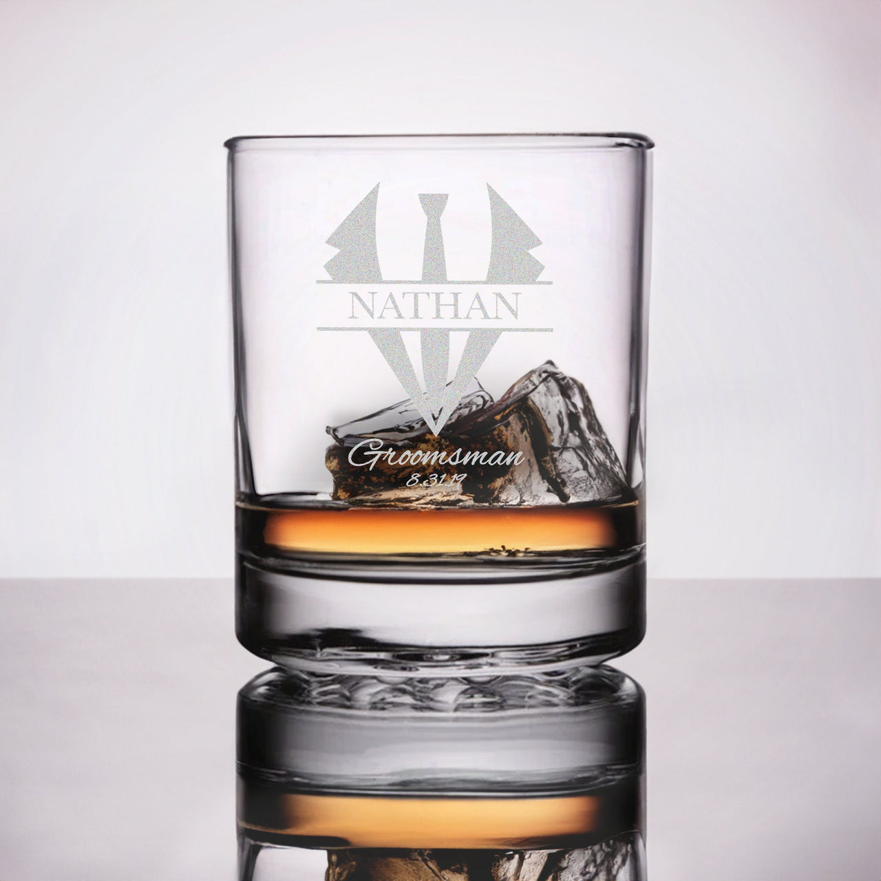 Custom Your Own Design Etched 12.25oz Whiskey Glasses, Personalized Design Rocks Glass Perfect for Home Bar ware, Mancave Gift Decor Glass