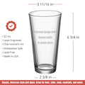 Personalized Design 22oz Beer Glass