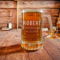 Personalized 25oz Beer Mug - Engraved Your Text