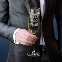 Thumbnail for Custom 8oz Champagne Flute Glass Your Text