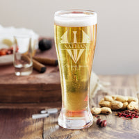 Thumbnail for Design Your Own Pilsner Beer Glass, Custom Engraved Glass, Personalized Pilsner Glasses, Make Your Own Design Beer Glasses, Pilsner Glass