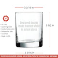 Custom Your Text 10.5oz Whiskey Glasses