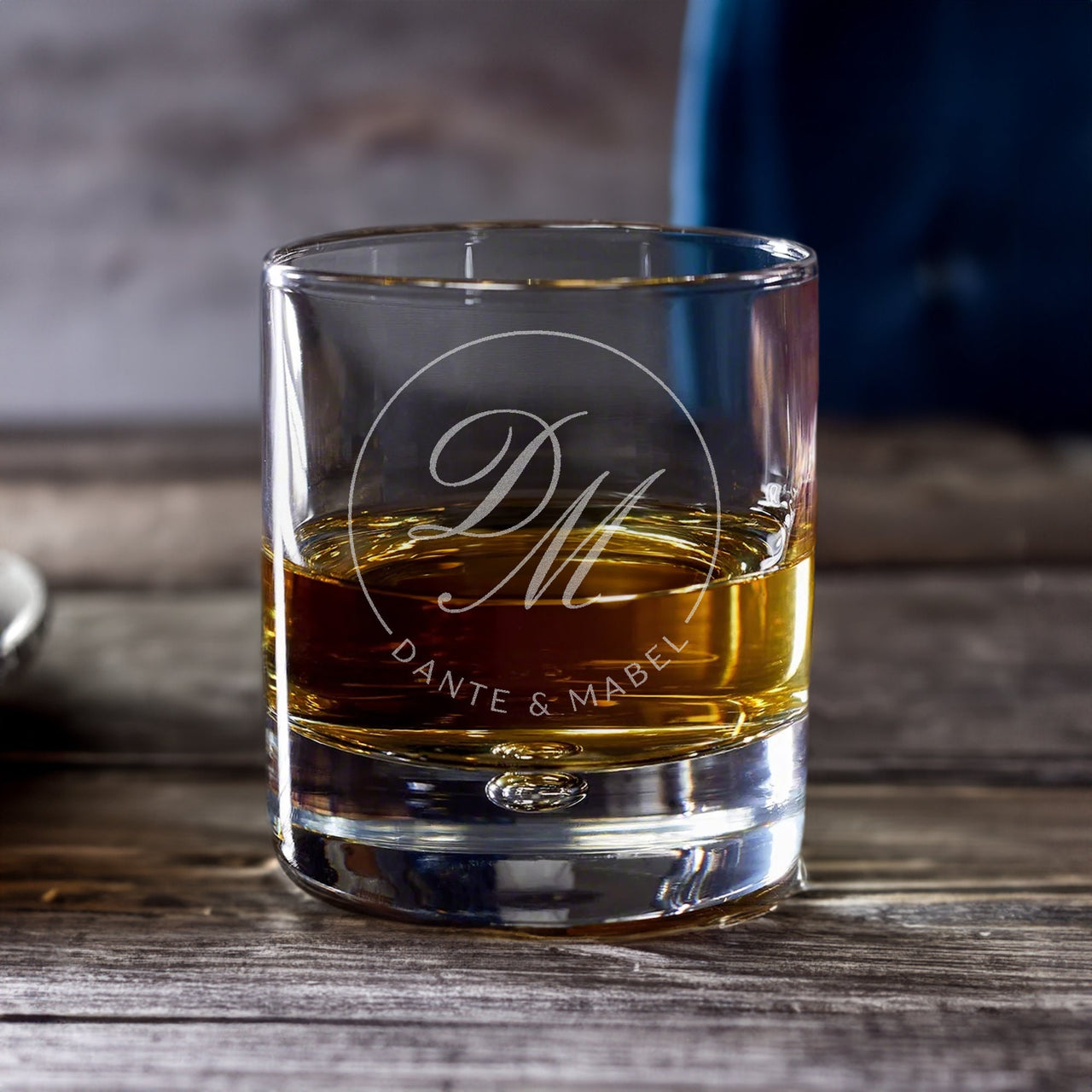 Custom Brand Logo 10.5oz Engraved Whiskey Glasses